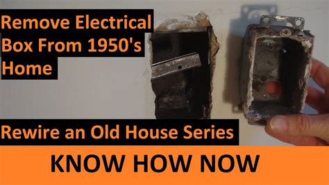 how to remove old electrical box|replace old electrical box.